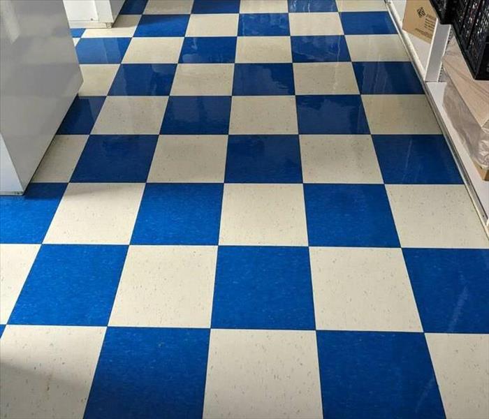 clean commercial kitchen floor